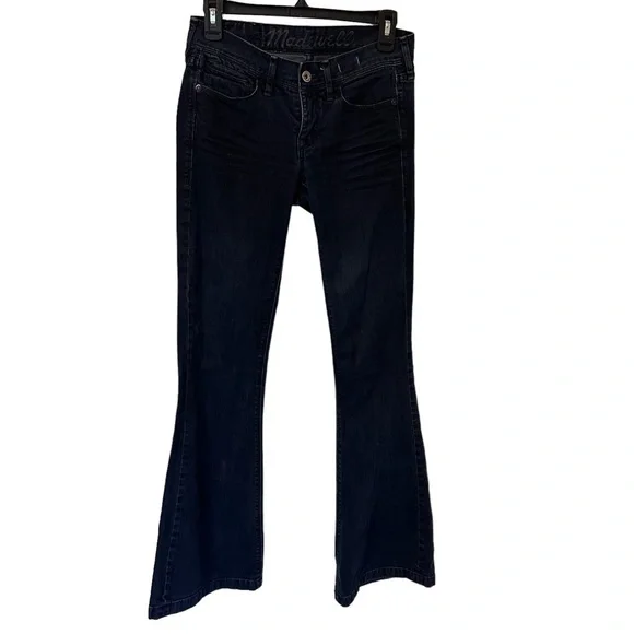 Madewell Women's 25 Blue Dark Wash Stretch Low‎ Rise Jeans Boot Cut - Picture 2 of 4